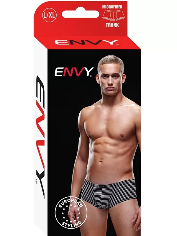 Черно-белые хипсы в полоску, трусы мужские - L/XL