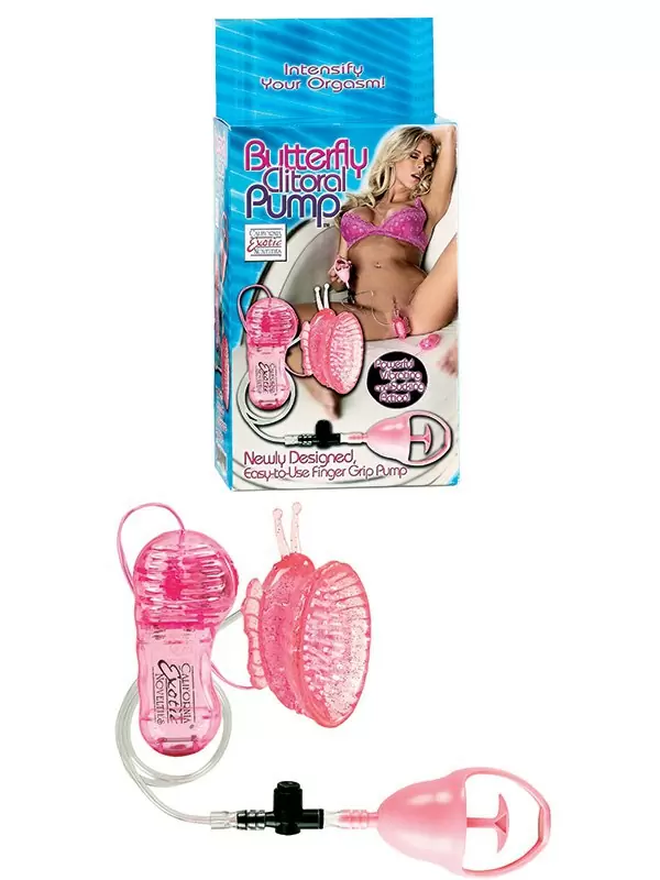 Помпа для клитора с вибрацией Butterfly Clitoral Pump