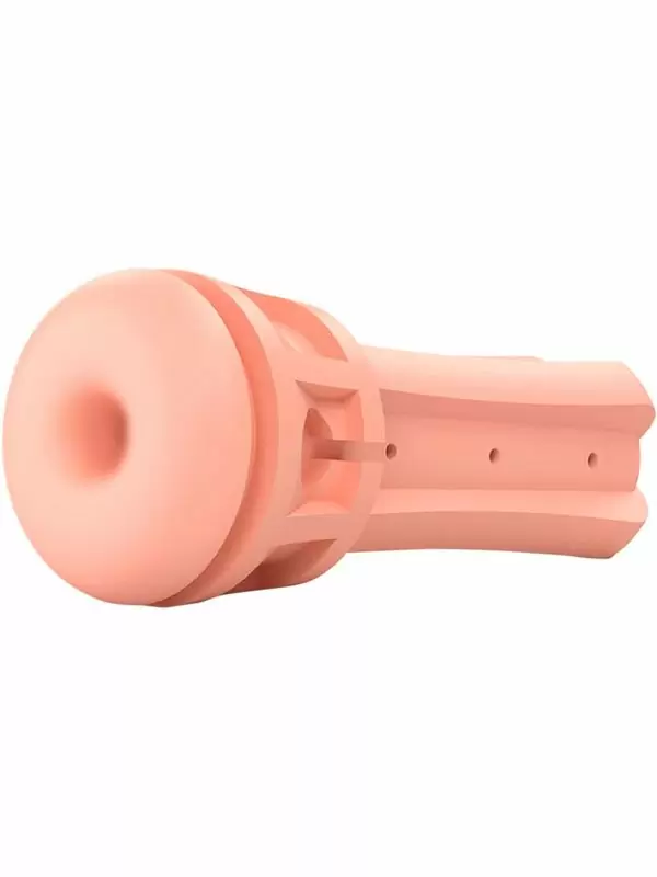 Реалистичный мастурбатор Mystim Opus E Donut, с электростимуляцией, 21,5 см, анус, свело-телесный