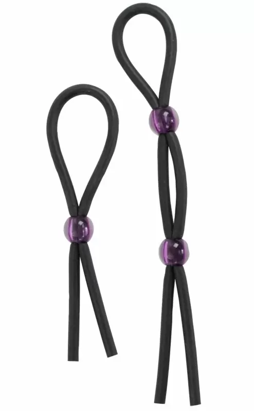 Набор из двух лассо Cock Ties - Black