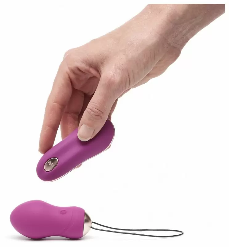 Ярко-розовое виброяйцо So Divine Get Lucky USB Vibrator