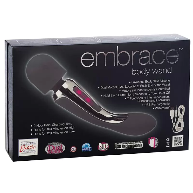Универсальный вибромассажер Embrace Body Wand – серый