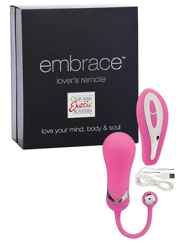 Вибро-яйцо на дистанционном управлении Embrace Lover’s Remote – розовое