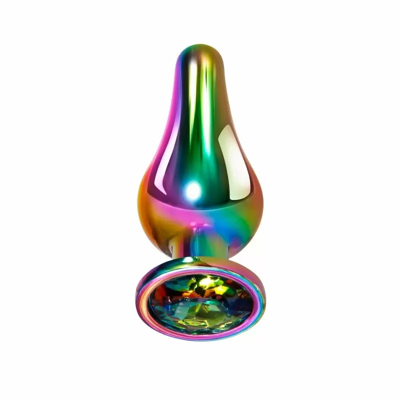 Evolved RAINBOW METAL PLUG SMALL Радужная анальная пробка малая