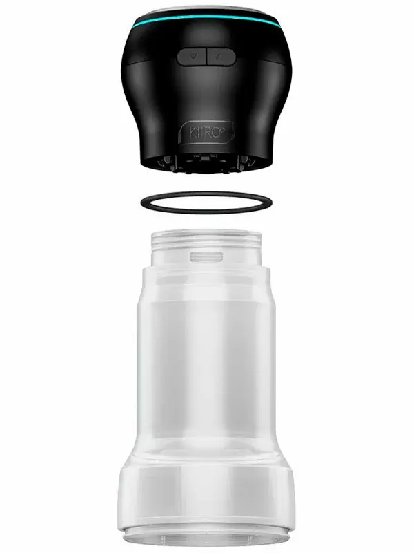 Набор Kiiroo: мастурбатор Feel Pocket Stroker Crystal + интерактивная насадка PowerBlow, с эффектом всасывания | Он и Она 18+