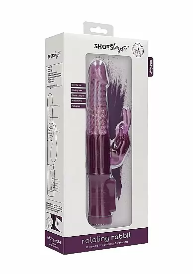 ВИБРАТОР КРОЛИК ROTATING RABBIT - фиолетовый