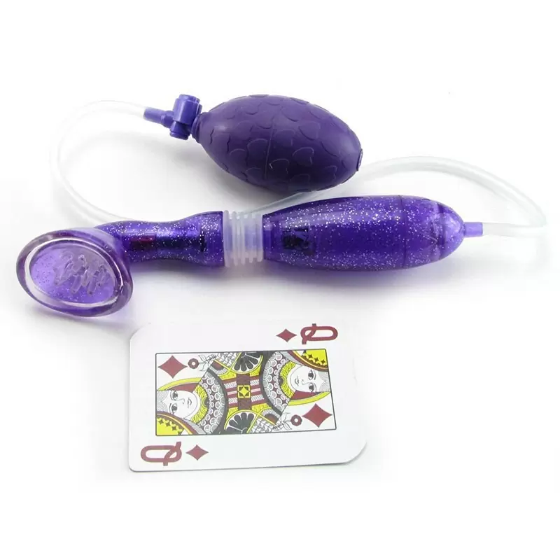 Помпа для стимуляции клитора Advanced Clitoral Pump с вибрацией – фиолетовый