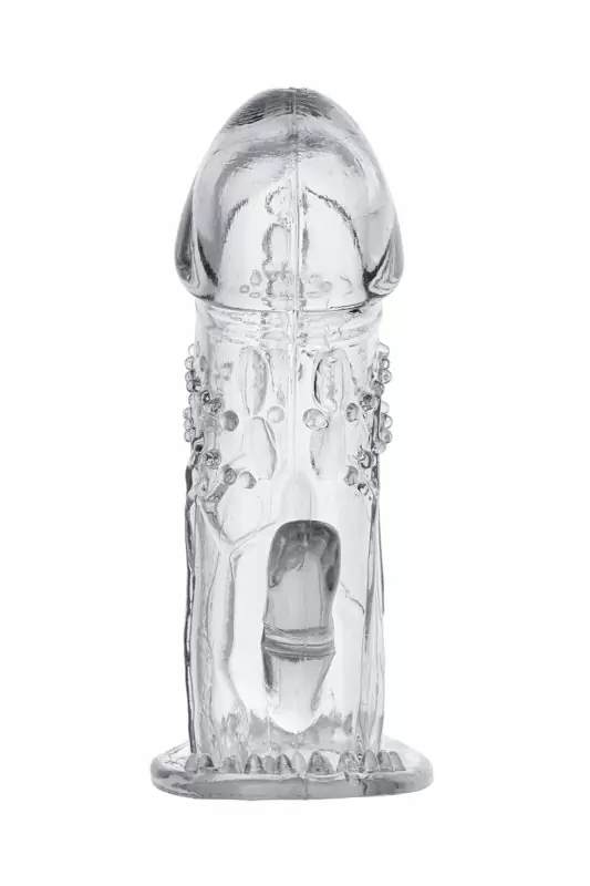 Увеличивающая насадка на пенис TOYFA - прозрачный