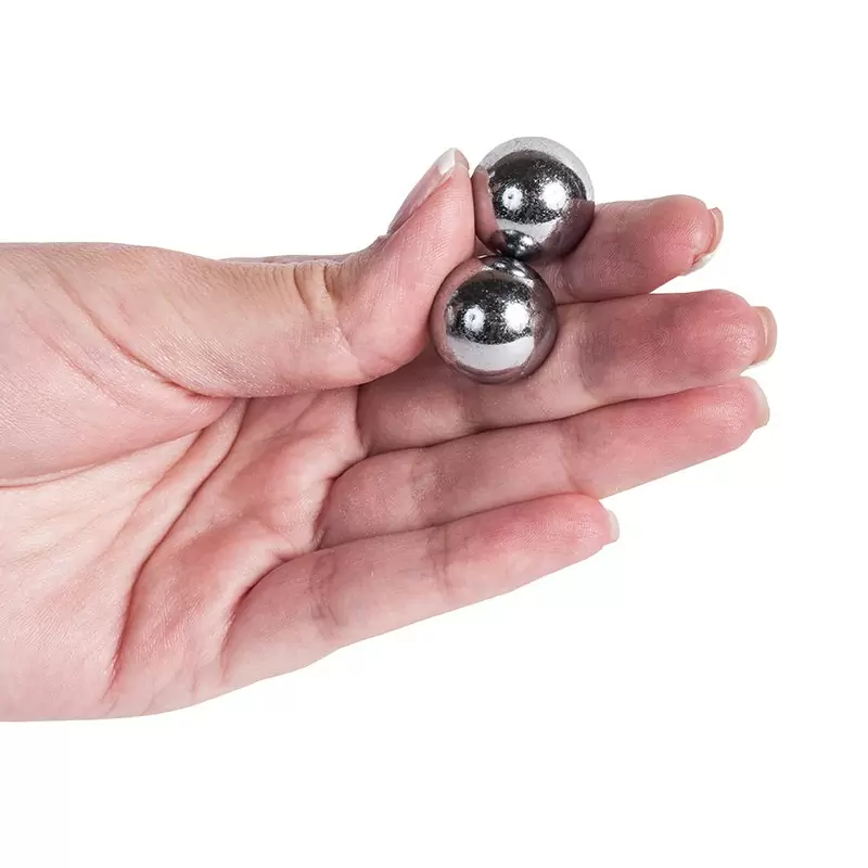 Вагинальные шарики Domino Metallic Balls металлические – серебристые