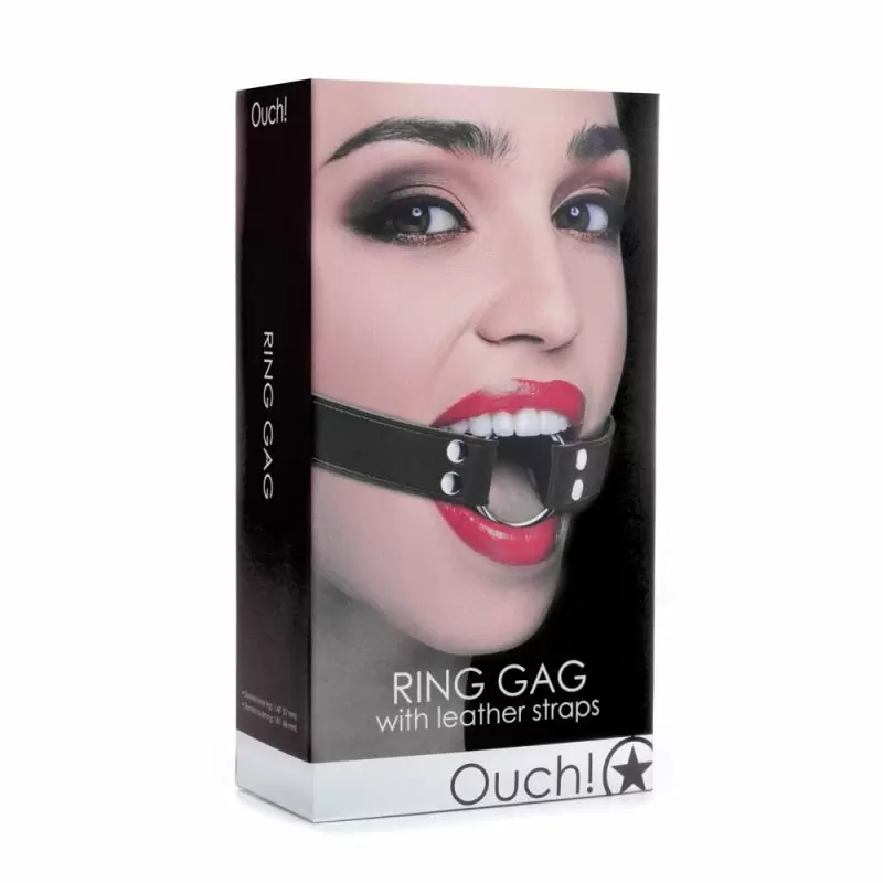 Кляп в виде кольца из металла Ring Gag XL - Black