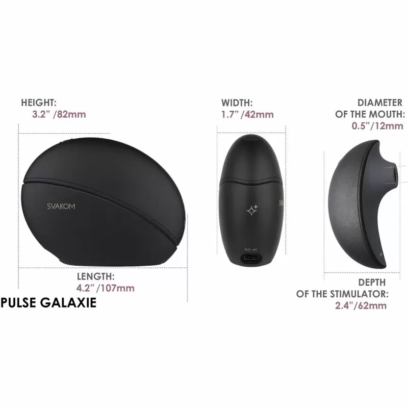 Вакуумный клиторальный стимулятор «Pulse Galaxie» с проектором