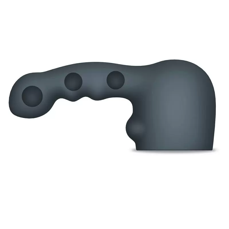 Силиконовая утяжеленная насадка Ripple для массажера le Wand - черный