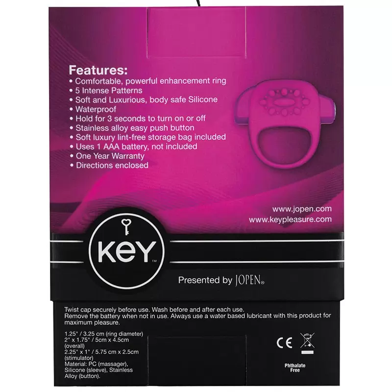 Вибро-кольцо Halo – розовое