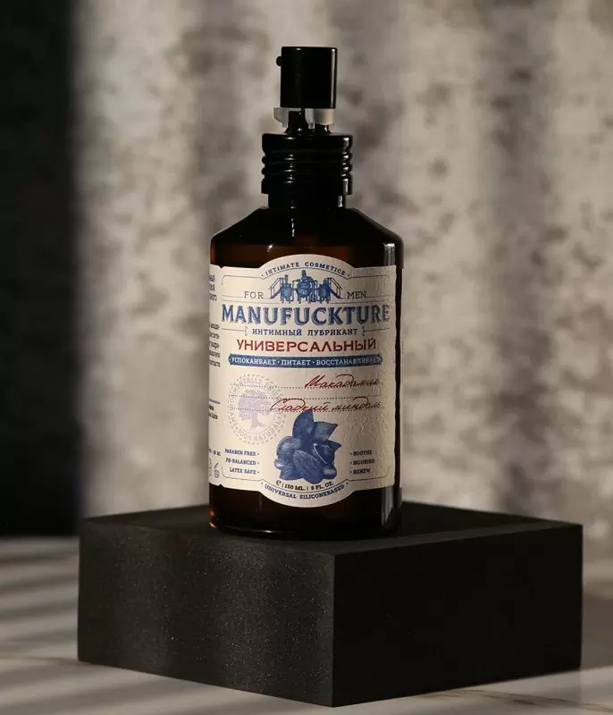 Универсальный силиконовый интимный гель MANUFUCKTURE, с макадамией и сладким миндалем, 150 мл