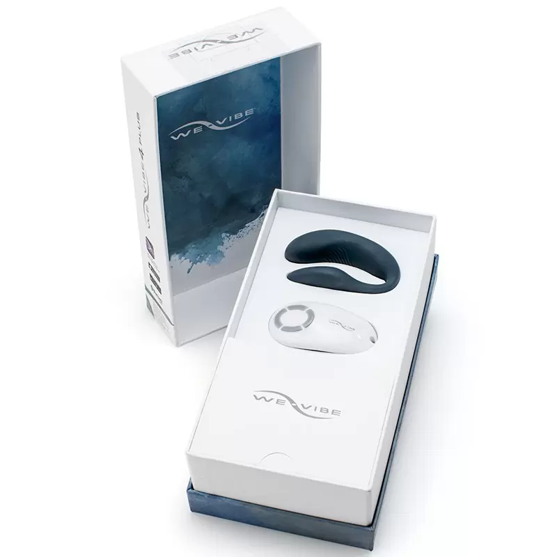 Вибромассажер для пар на радиоуправлении We-Vibe 4 Plus – серый