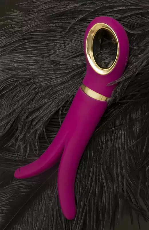 Универсальный анатомический вибромассажер Gvibe 2 – малиновый