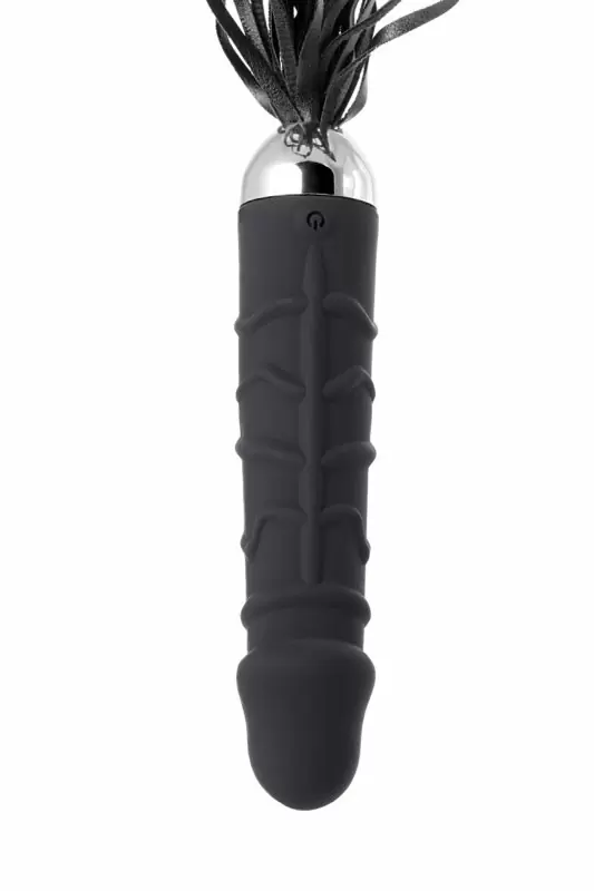 Вибромассажер TOYFA Black&Red с плетью – черный