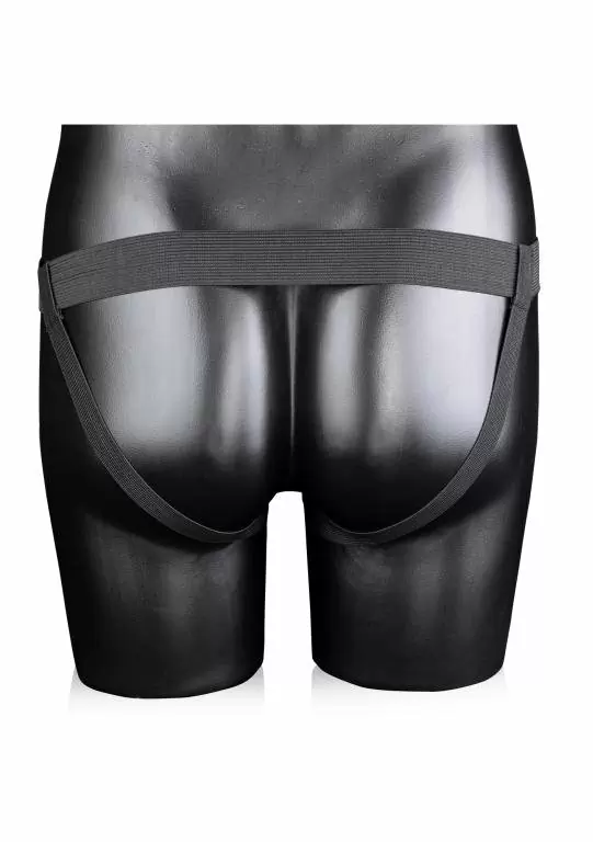 Страпон (фаллопротез) с ребристой подкрученной фактурой без мошонки - 8'' / 20 см