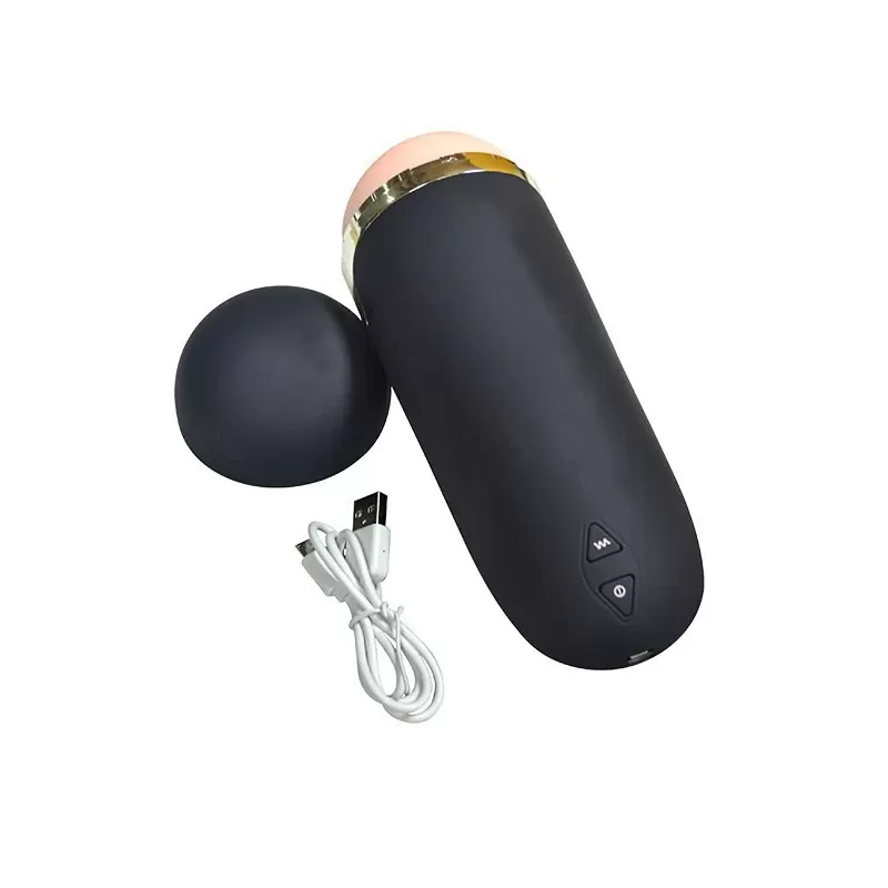 Перезаряжаемый маструбатор вагина RF в тубе - телесный с черным