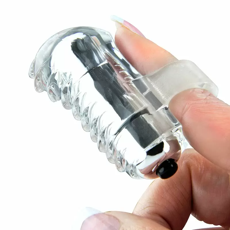 Вибростимулятор на палец Screaming O - Fing O с волнами – прозрачный