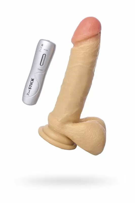 Реалистичный фаллоимитатор с мошонкой TOYFA RealStick #102 - телесный