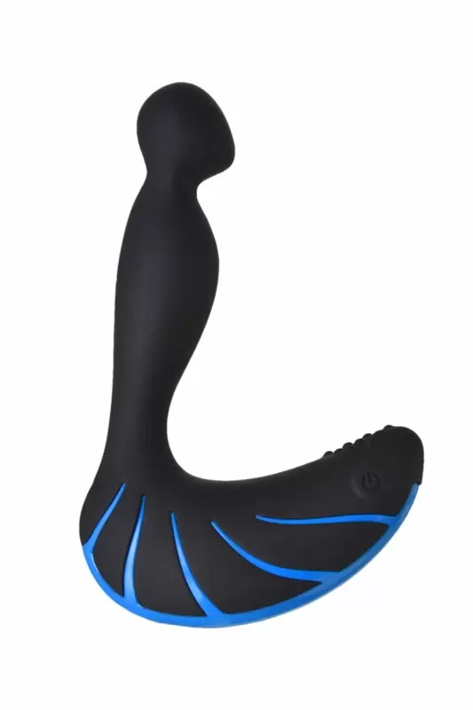 Черный массажер простаты Erotist 10,7 см. Силикон