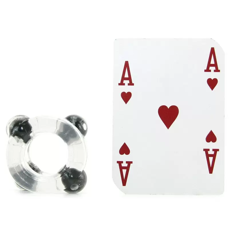 Двойное эрекционное кольцо с магнитами Magnetic Power Rings - прозрачный