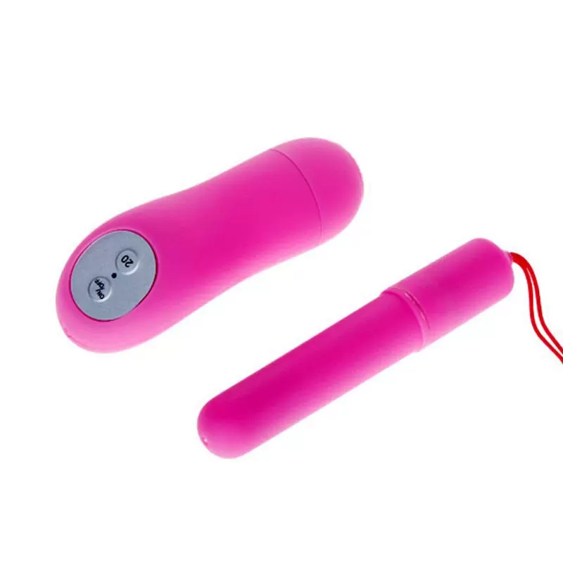 Длинная вибропуля Magic X20 с дистанционным управлением – розовый