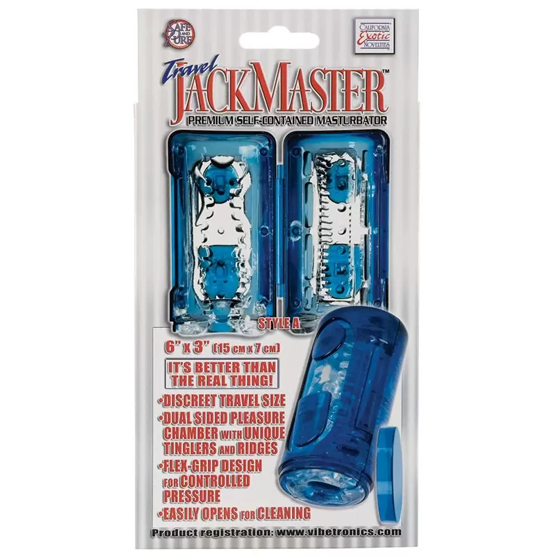 Супер-мастурбатор Travel Jackmaster – голубой