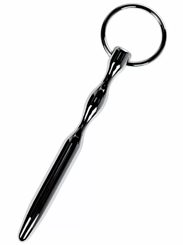 Уретральный плаг-пуля с креплением под кольцо TOYFA Metal – серебристый