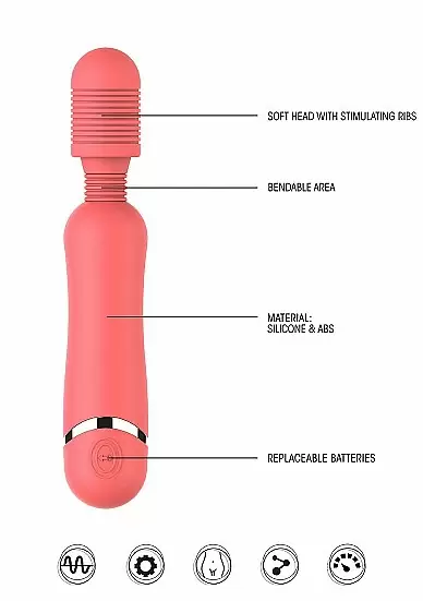 Универсальный массажер Silicone Massage Wand - розовый