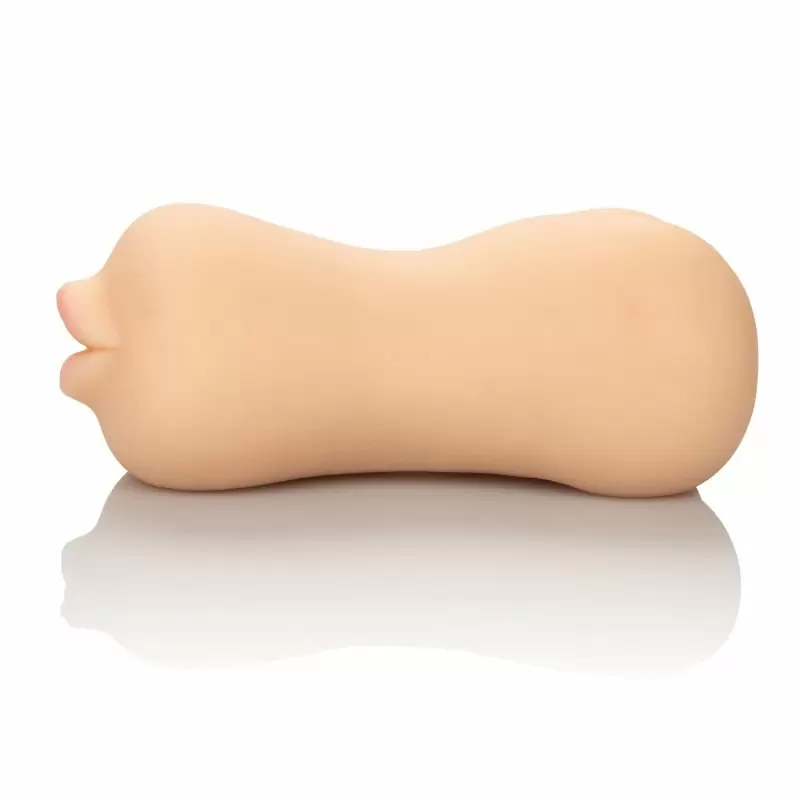 Мастурбатор закрытого типа с имитацией рта и попки Calexotics Stroke It™ Mouth/Ass – телесный