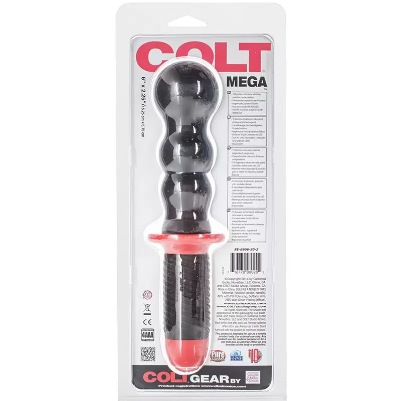 Анальный вибромассажер Colt Mega – черный