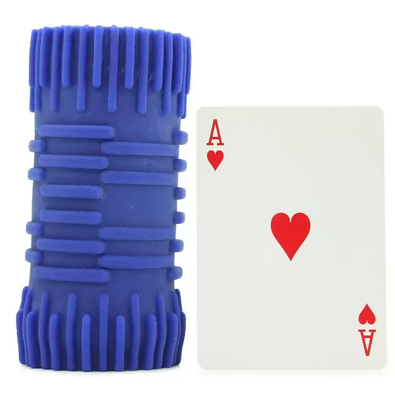 Мастурбатор Apollo Reversible Premium Masturbator Grip двусторонний – голубой