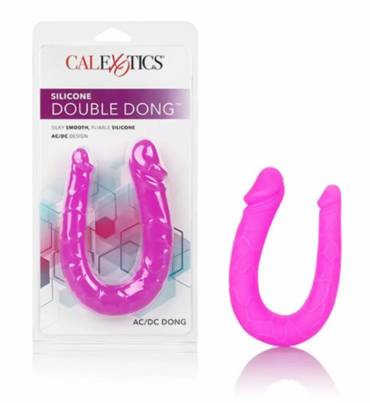Двухсторонний фаллоимитатор AC/DC Dong - розовый