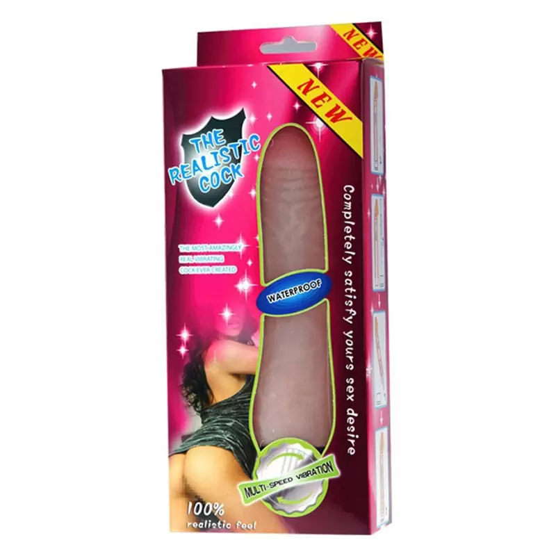 Мягкий реалистичный фаллоимитатор с вибрацией The Realistic Cock – телесный
