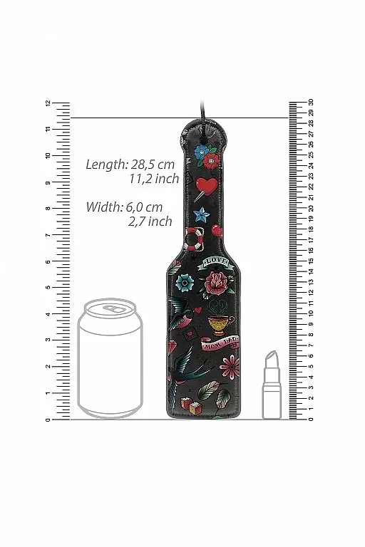 Шлепалка Printed Paddle Old School Tattoo Style