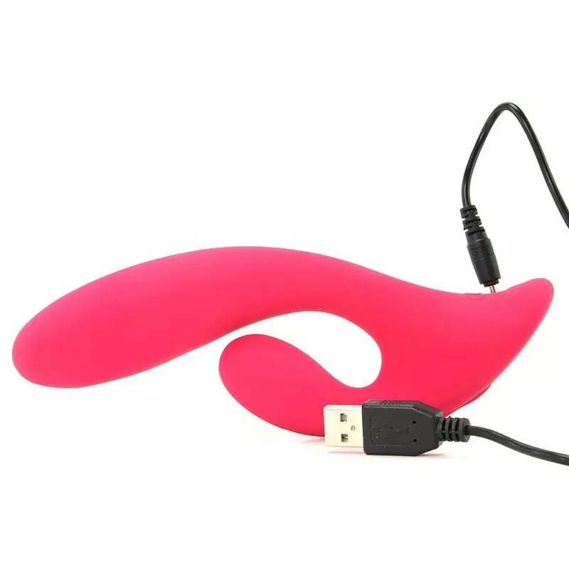 Вибромассажер со стимулятором клитора Silhouette S15 перезаряжаемый – красный