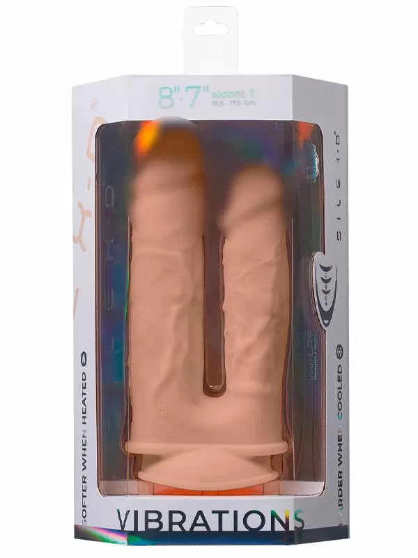 Реалистичный двойной вибратор SILEXD Penetrant Model 1, с пультом Д/У, 19,5 см, телесный