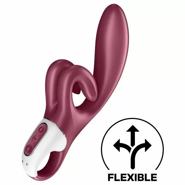 Вибратор-кролик Satisfyer Touch me, два мотора, 21,2 см, 12 режимов, красный