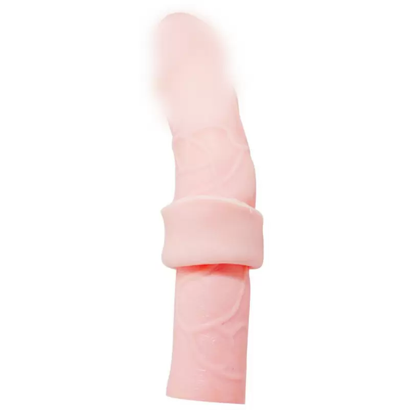 Удлиняющая насадка-фаллос Big Man с закрытой головкой – телесный