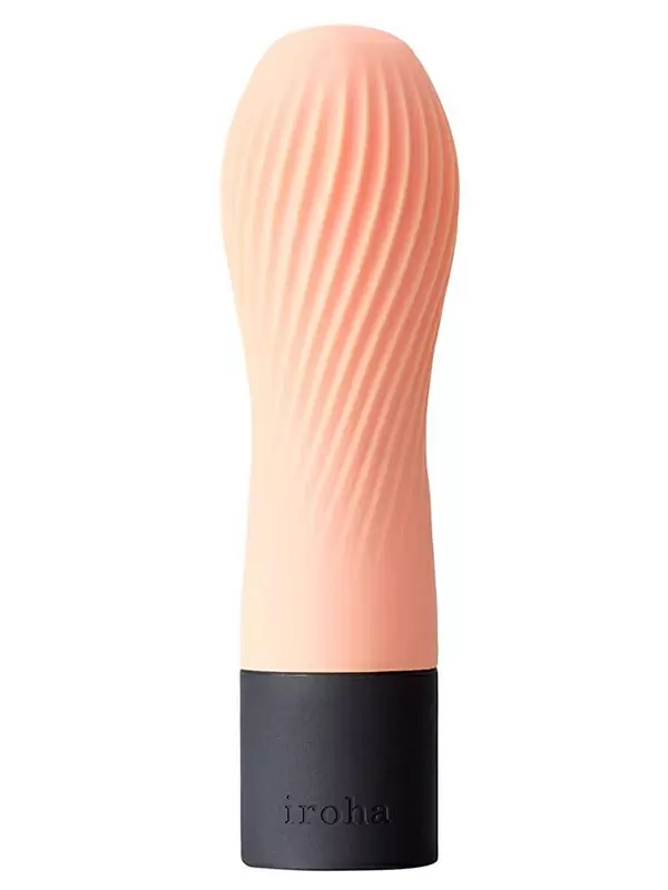 Компактный вибратор iroha Zen Hanacha, 12,7 см, 3 скорости, персиковый