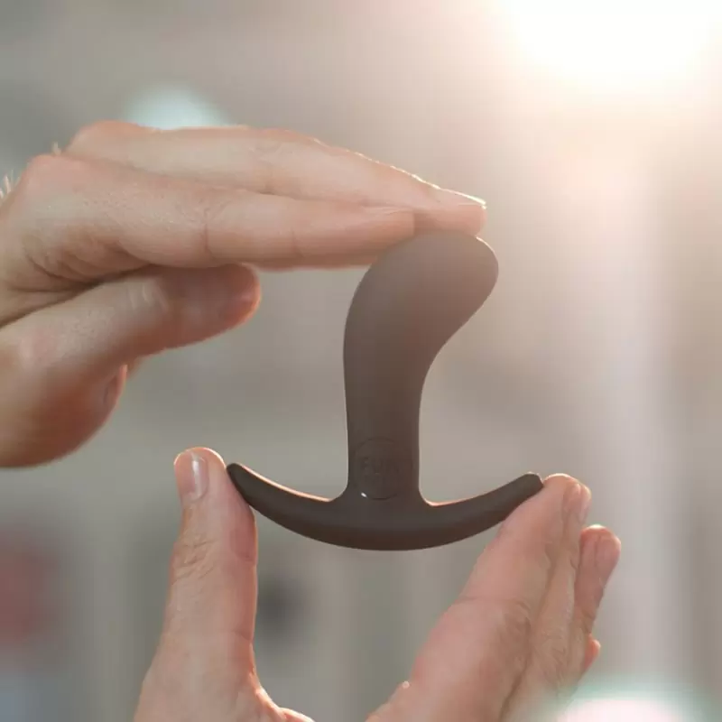 Компактная анальная пробка Fun Factory Bootie Small, 7,5 см, силикон, чёрная