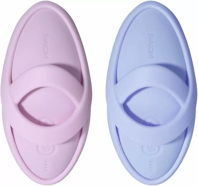 Мини-вибратор на пальцы Svakom Echo 2 с функцией нагрева, 5 режимов, 5 скоростей, дистанционное управление, функция блокировки, розовый