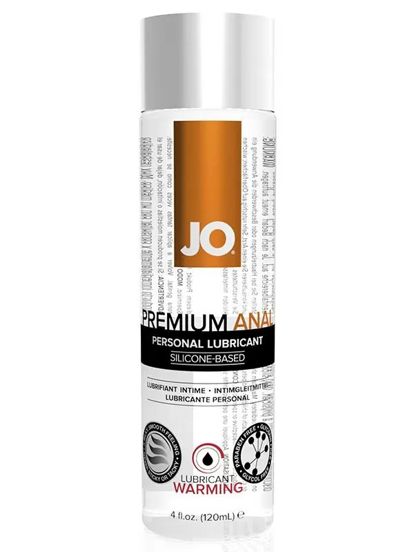 Согревающий анальный лубрикант на силиконовой основе JO Premium Warming - 120 мл