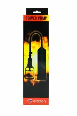 Черная вакуумная помпа Erozon Penis Pump