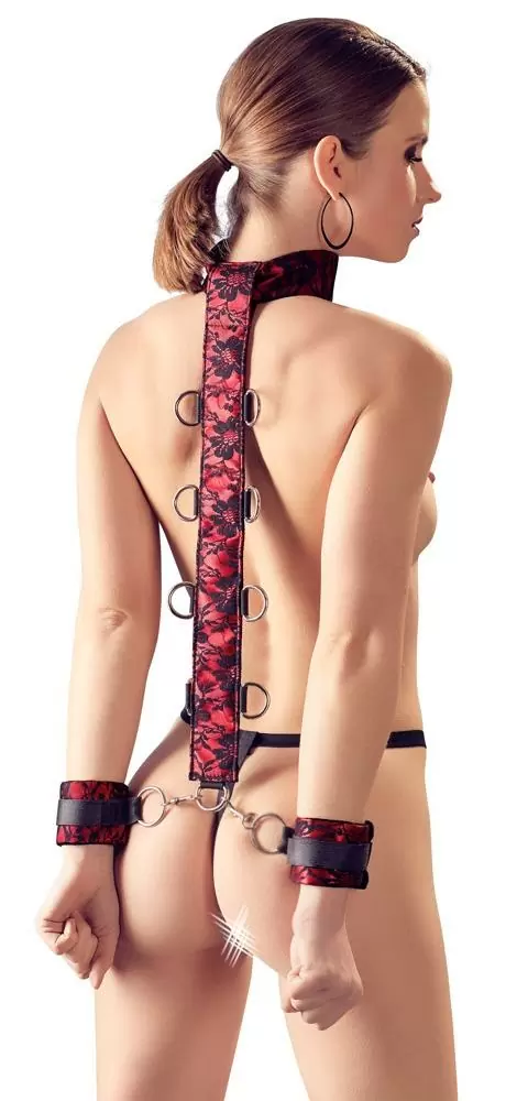 Ошейник с бондажным дополнением Collar by Bad Kitty