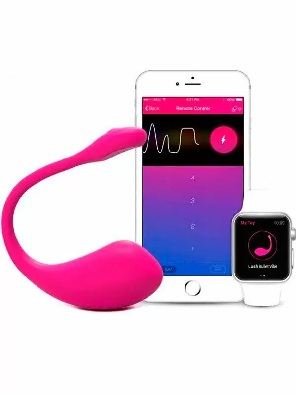 Виброяйцо Lovense Lush 2, с управлением смартфоном, розовое