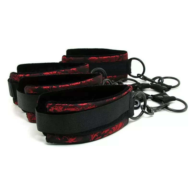 Фиксация для рук и ног крестообразная Scandal Hog Tie атласная