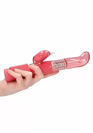 ВИБРАТОР КРОЛИК ROTATING DOLPHIN - розовый